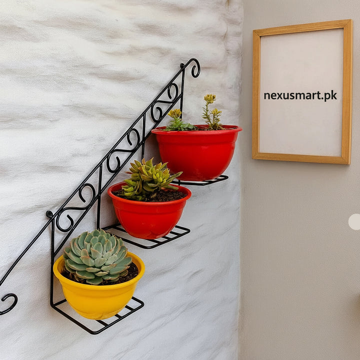 Floral Wall Basket – Decorative Hanging Planter Basket