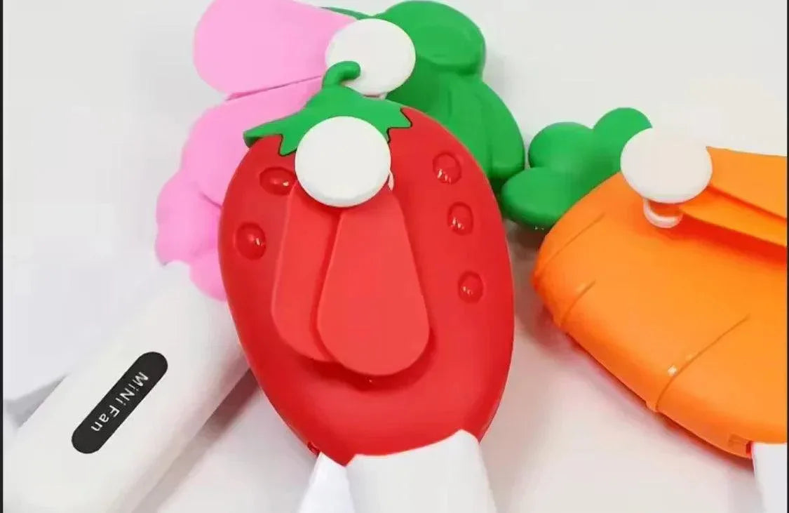 Fruit-Shaped Handheld Fan for Cool Refreshing Breeze