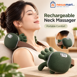 Neck & Back Massager with Heat – Wireless Kneading Massage Pillow