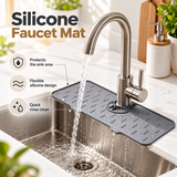 Silicone Faucet Mat – Sink Splash Guard & Countertop Drip Mat