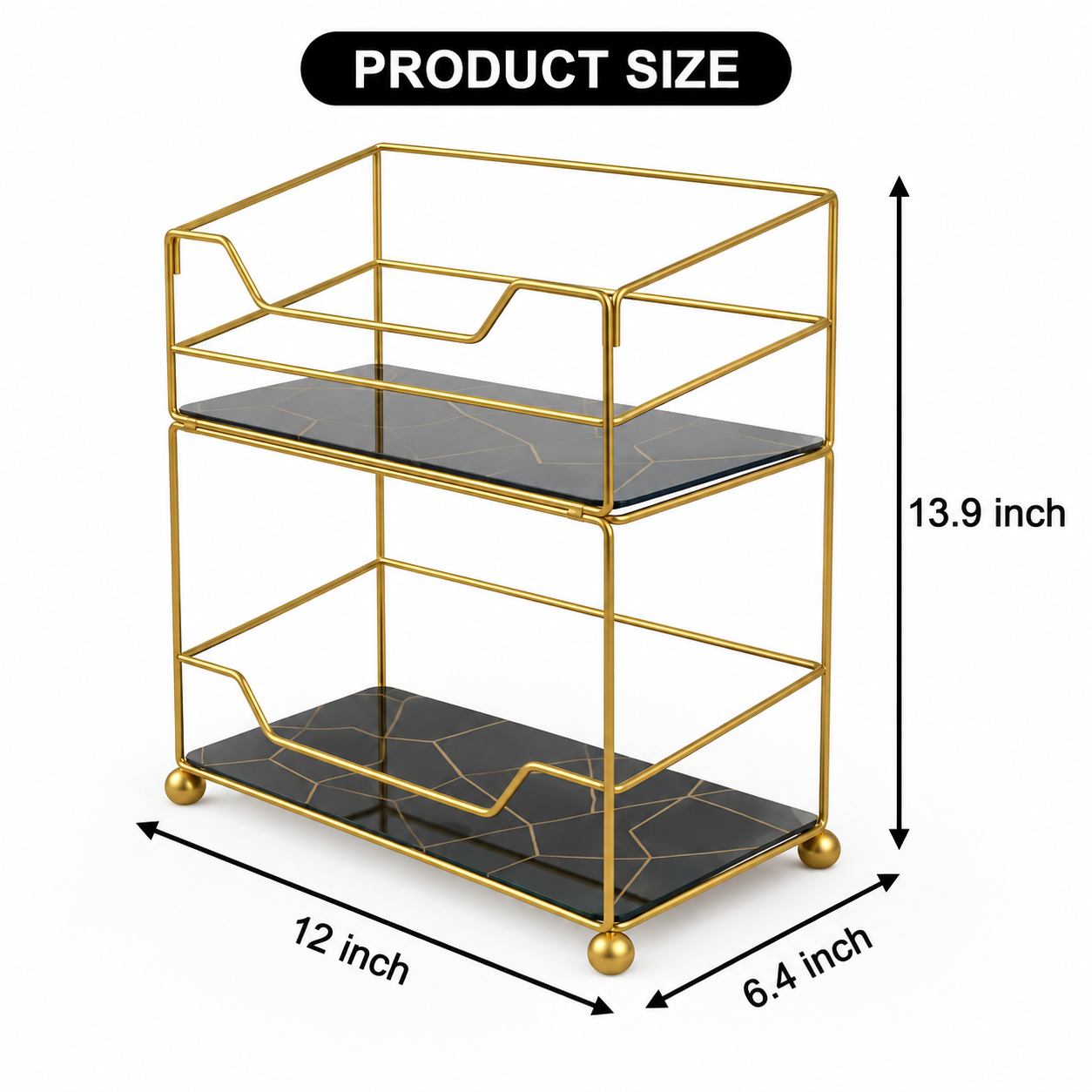 Matrix 2-Tier Elite Vanity Tower – Cosmetic & Perfume Organizer