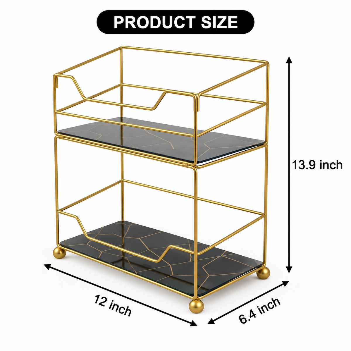 Matrix 2-Tier Elite Vanity Tower – Cosmetic & Perfume Organizer