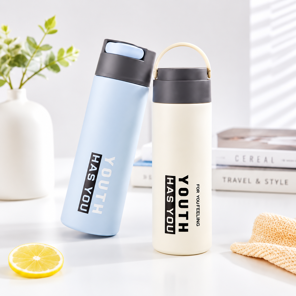 400ml Glass Water Bottle – Compact Reusable Drinking Bottle