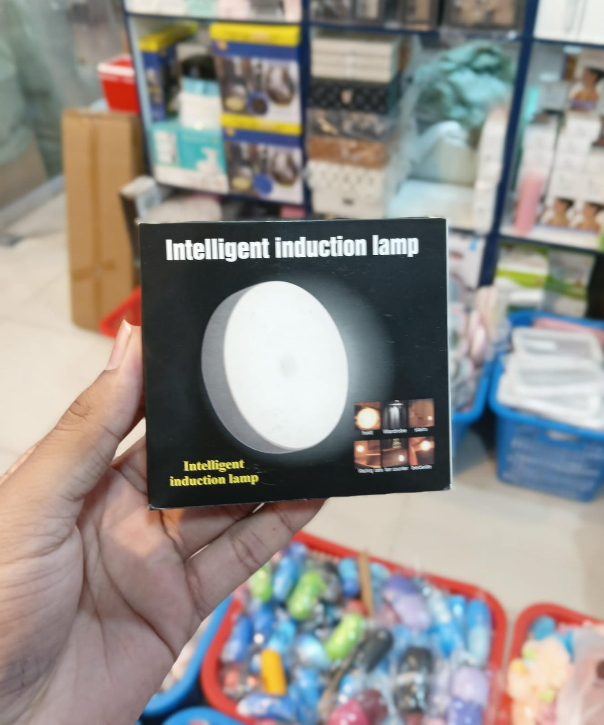 LED Motion Sensor Night Light – USB Rechargeable Wireless Induction Lamp