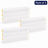 3 Layer Refrigerator Storage Box with Handle – Stackable Fridge Organizer | NexusMart.pk