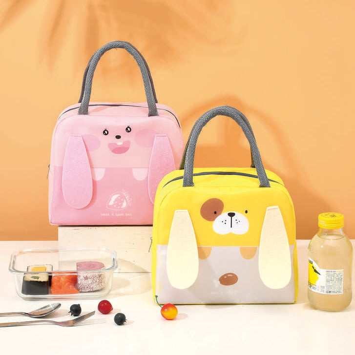 Dog & Bunny Ear Kids Lunch Bag Pink Nexusmart product image - Nexusmart Pakistan