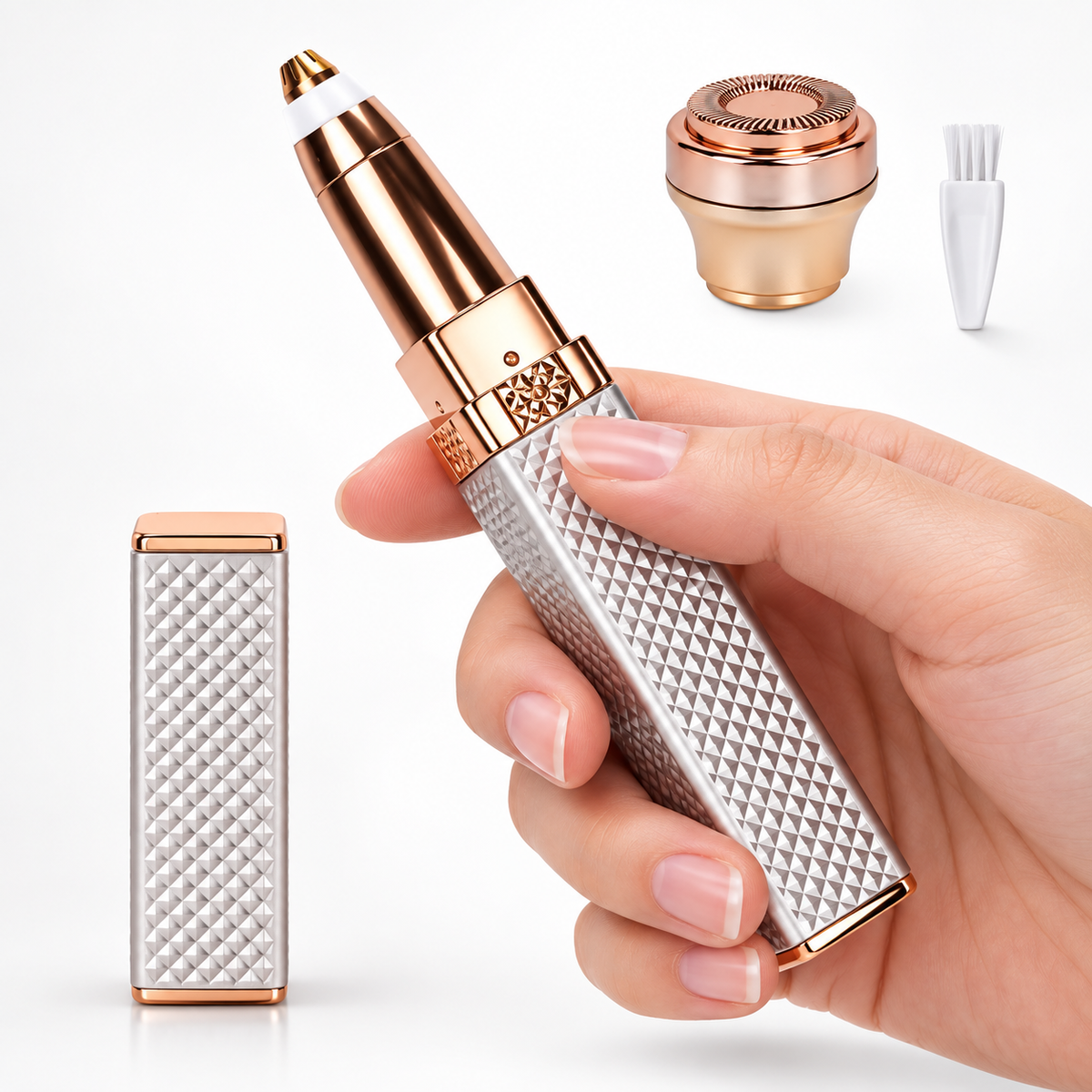 2-in-1 Eyebrow & Facial Hair Remover with Storage Box