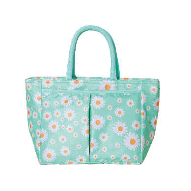 Daisy Print Oxford Cooler Bag Picnic Tote Nexusmart product image - Nexusmart Pakistan