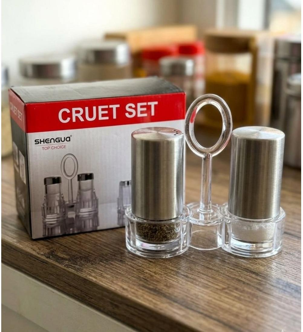 Acrylic Salt & Pepper Set – Kitchen Seasoning Containers