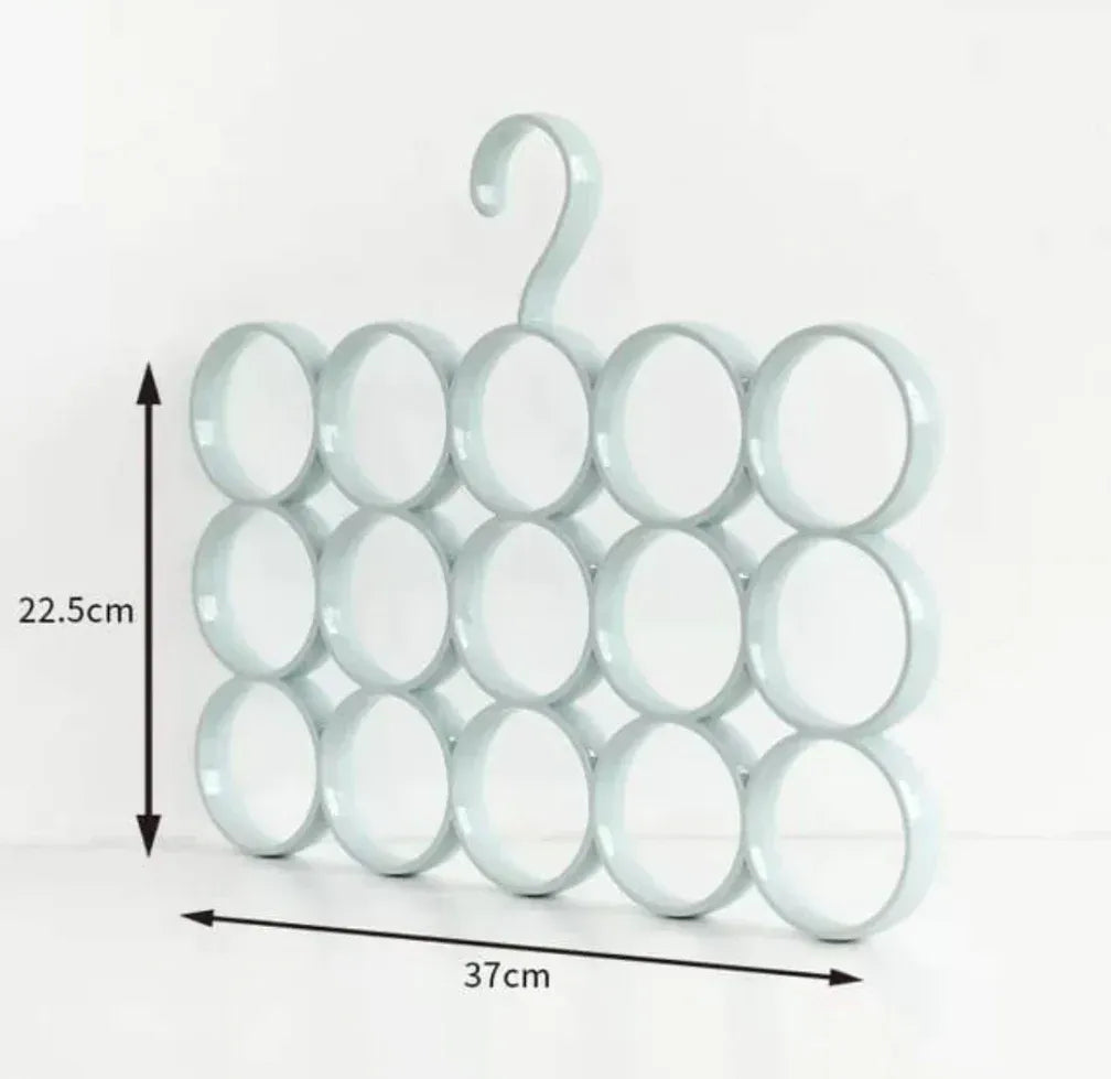 15-Holes Scarf Hanger Plastic Home Organization view 4 - Nexusmart Pakistan