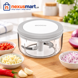 Ecoco 1000ml Hand Chopper for Kitchen Food Prep