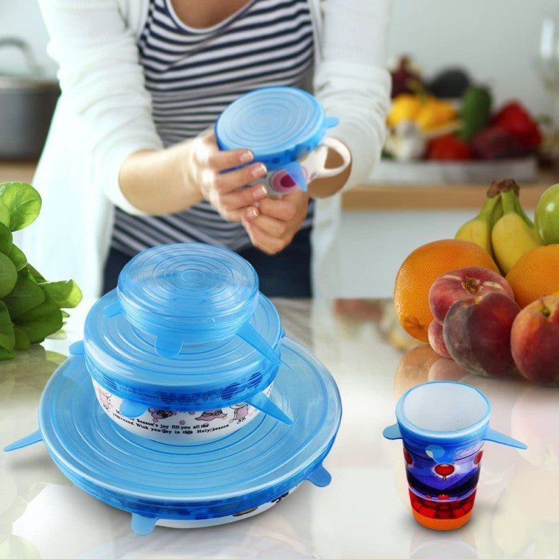 6 Pcs Silicone Airtight Bowl Cover Lids – Buy Online Pakistan | NexuSmart.pk