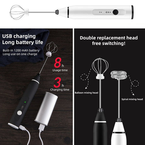 2-in-1 Coffee Egg Beater - Rechargeable – Buy Online Pakistan | NexuSmart.pk