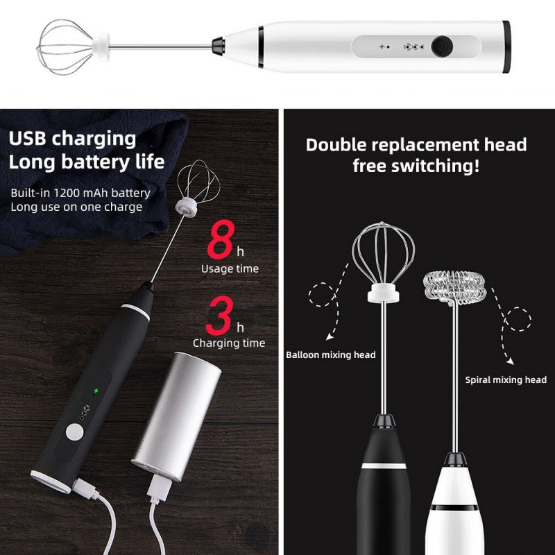 2-in-1 Coffee Egg Beater - Rechargeable – Buy Online Pakistan | NexuSmart.pk