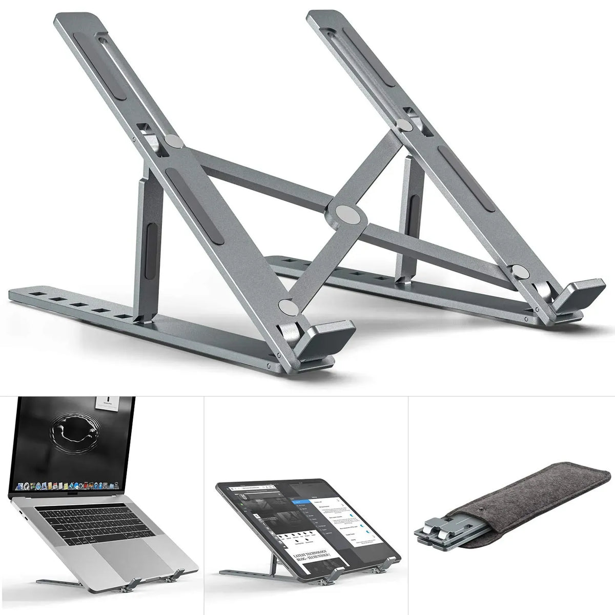 Portable Adjustable Laptop Stand Home & Kitchen Essentials view 5 - Nexusmart Pakistan