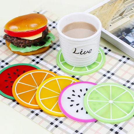 6 Pcs Silicone Fruit Mat Non-Slip Home Organization view 3 - Nexusmart Pakistan
