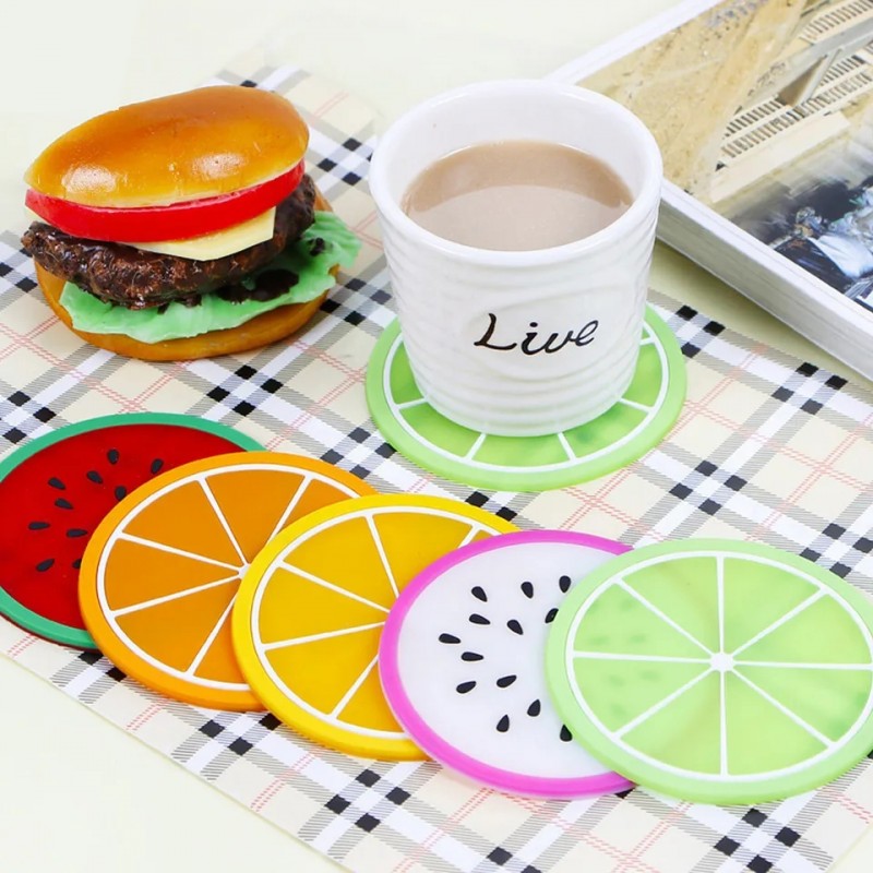 6 Pcs Silicone Fruit Mat Non-Slip Home Organization view 3 - Nexusmart Pakistan