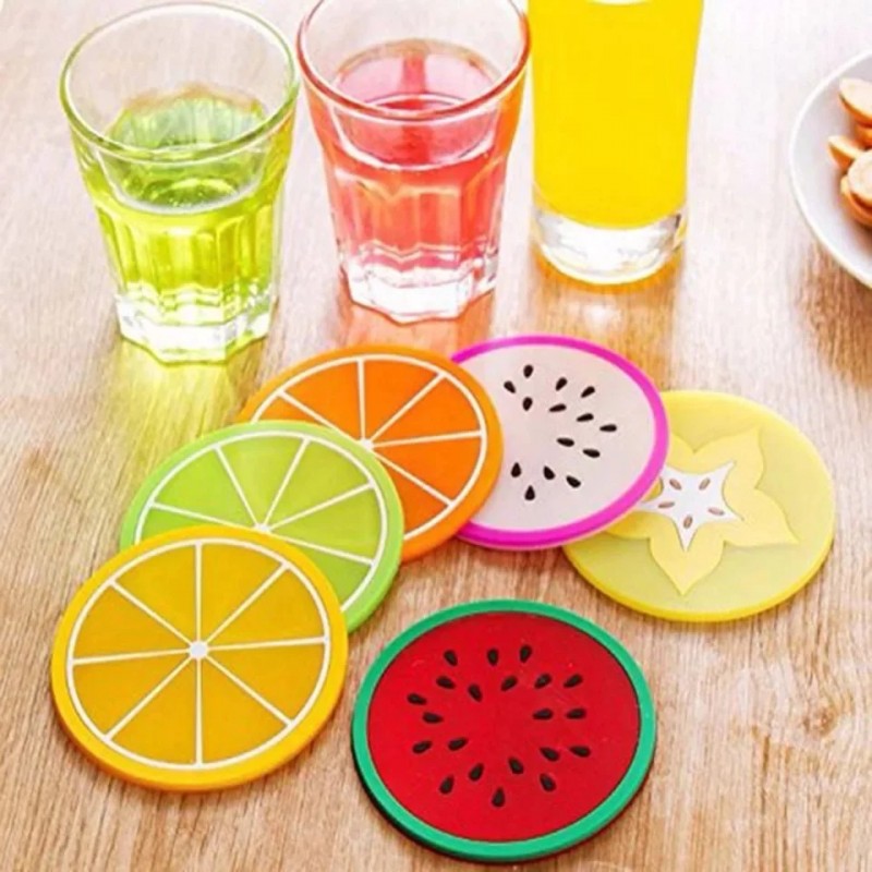 6 Pcs Silicone Fruit Mat Non-Slip Home Organization view 2 - Nexusmart Pakistan