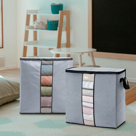 Blanket & Cloth Bag Grey Pack of 4 Home & Kitchen Essentials view 2 - Nexusmart Pakistan