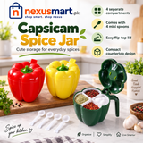 Capsicam Spice Jar – Kitchen Seasoning Storage Container
