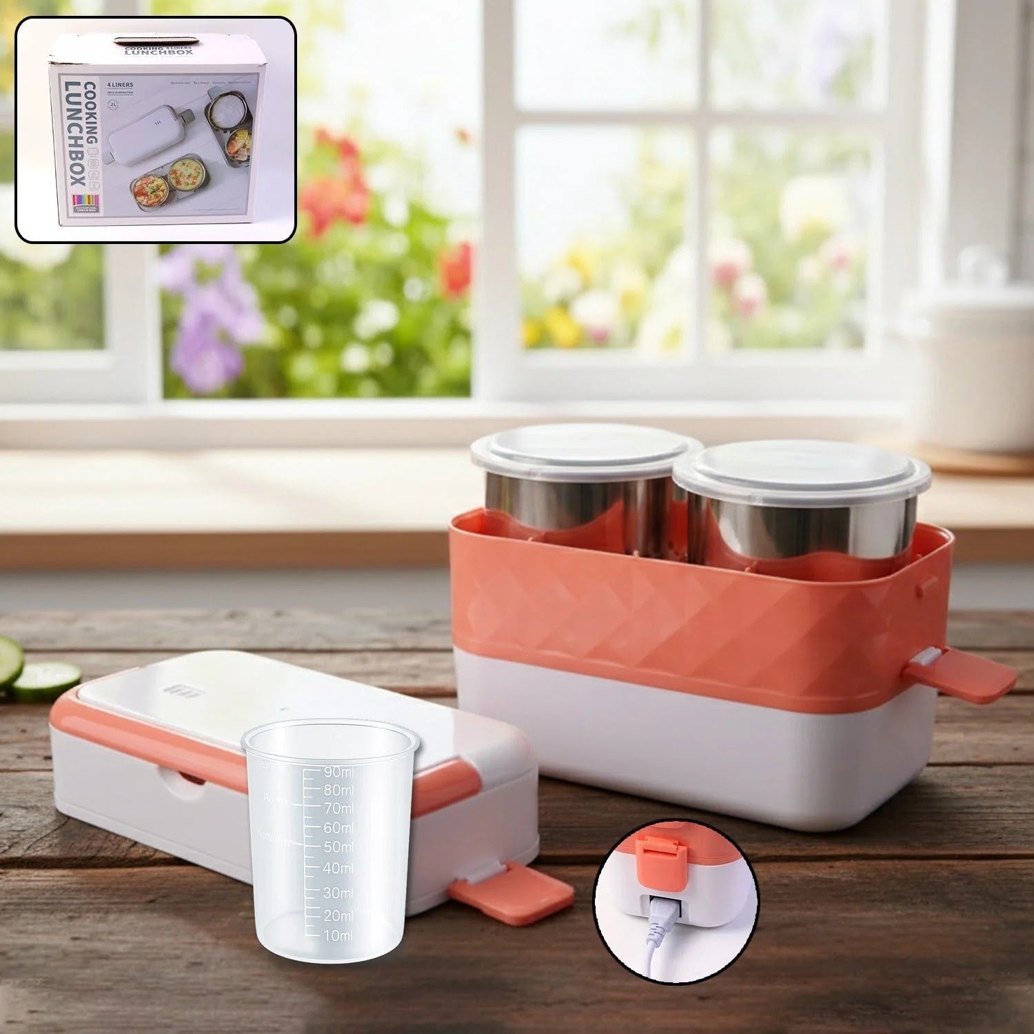 Electric Heated Lunch Box – Portable Food Warmer for Home, Office & Travel