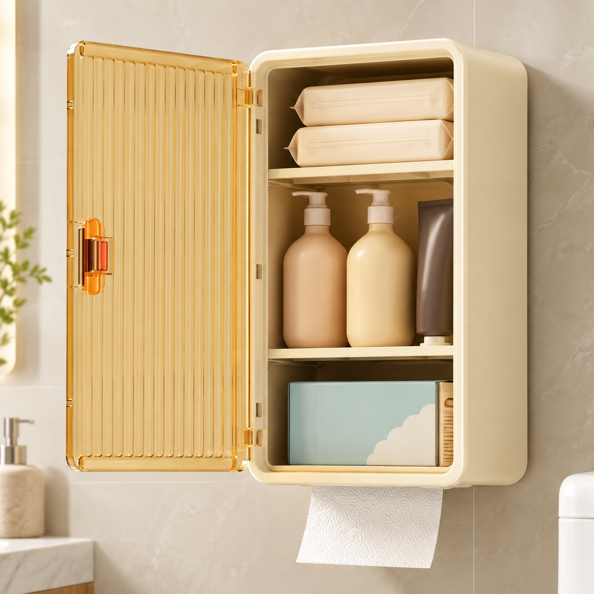 Bathroom Storage Cabinet – Multi-Purpose Organizer for Toiletries & Essentials