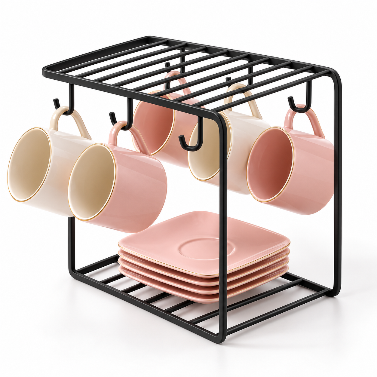 Metal Cup Stand for Kitchen & Countertop Organization