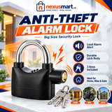 Big Size Anti-Theft Alarm Lock – Security Alarm Padlock