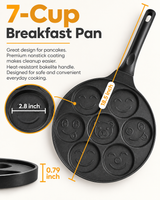 7-Section Frying Pan – Multi-Section Breakfast & Snack Pan