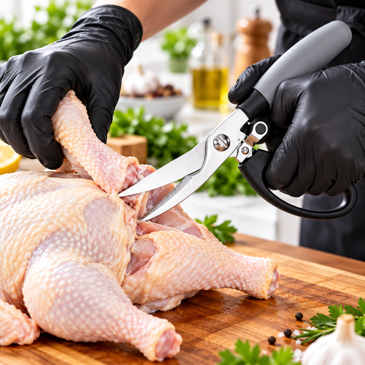 Meat Cutting Scissors – Heavy-Duty Kitchen Food Scissors