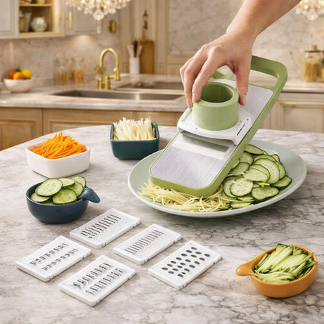 5-in-1 Multifunctional Vegetable Cutter & Grater