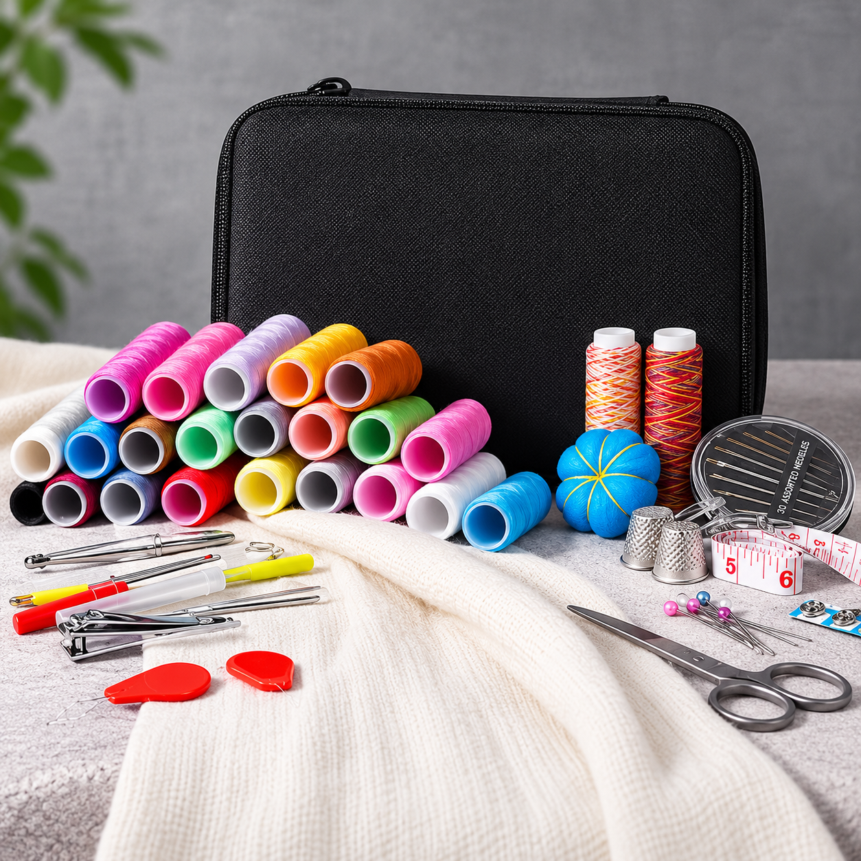 98-Piece Sewing Kit – Portable Sewing & Clothing Repair Set