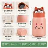 360ml Animal-Design Water Bottle – Cute Compact Reusable Bottle