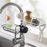 Premium Stainless Steel Sink Organizer for Kitchen and Bathroom Storage