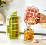 2-in-1 Ice Cube Maker Water Bottle – Portable Ice Mold & Cooler Cup