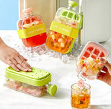 2-in-1 Ice Cube Maker Water Bottle – Portable Ice Mold & Cooler Cup