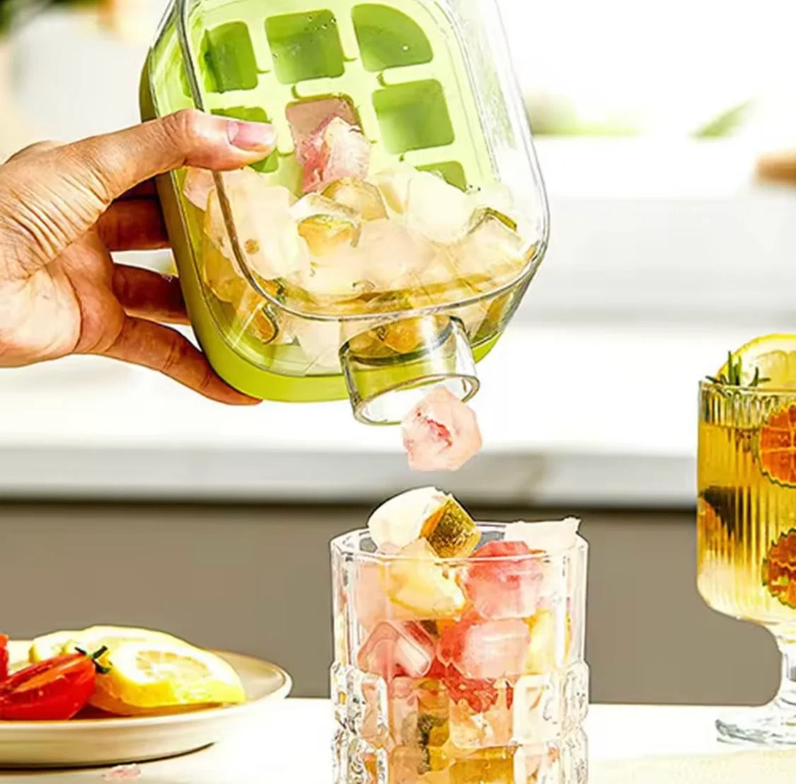 2-in-1 Ice Cube Maker Water Bottle – Portable Ice Mold & Cooler Cup