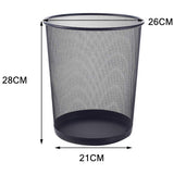 Medium Size Mesh Wastebasket – Office & Home Trash Bin