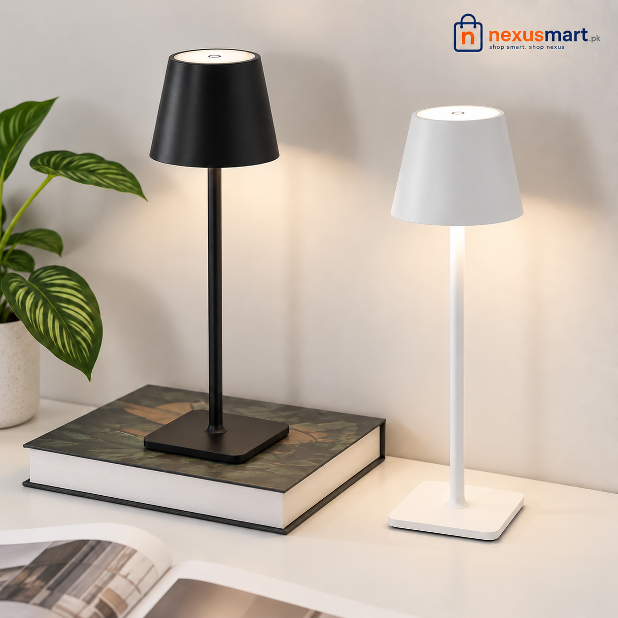 Luxury Metal Rechargeable Tap Lamp – Portable Touch Table Light