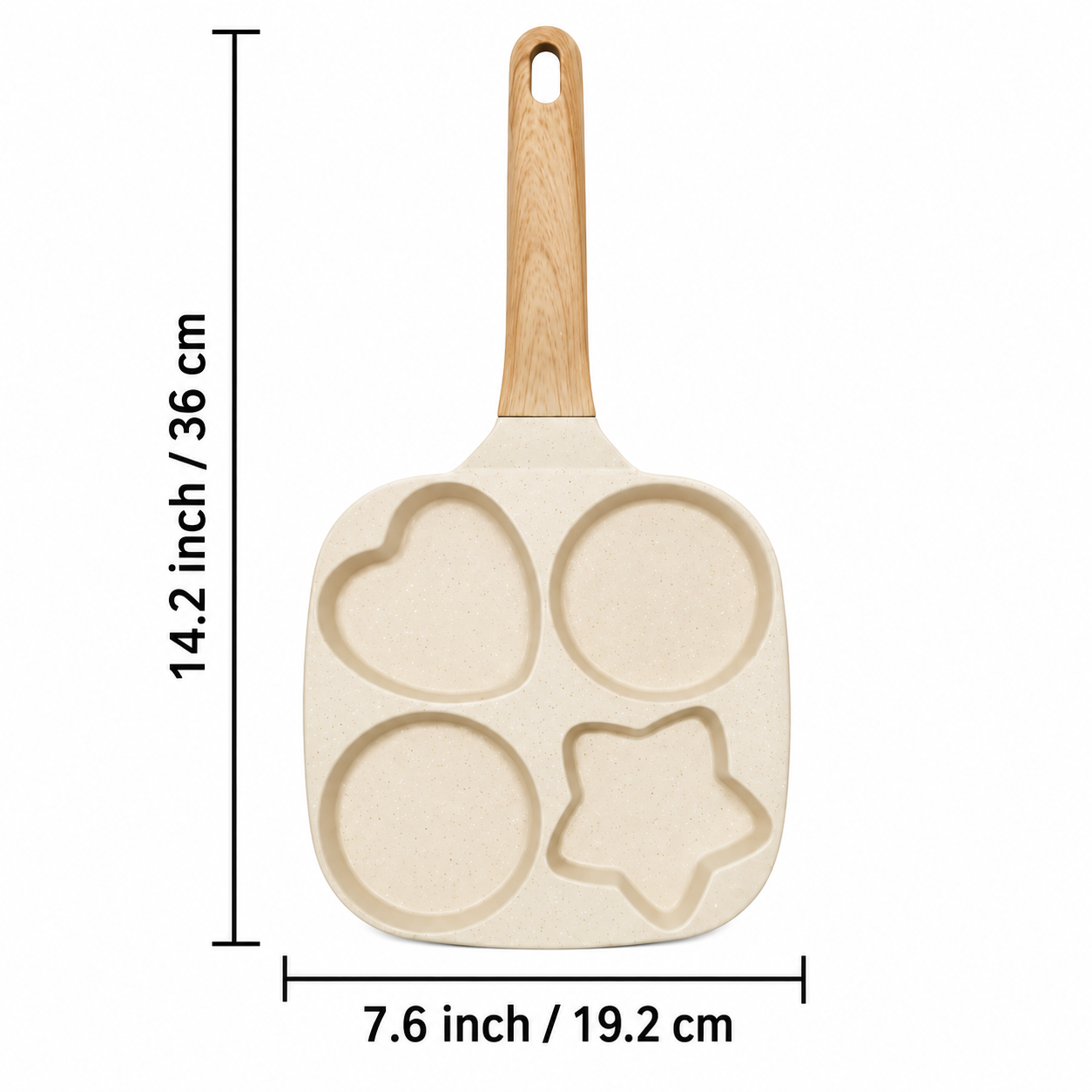 Heart & Star Shape Fry Pan – Fun Breakfast & Egg Cooking Pan
