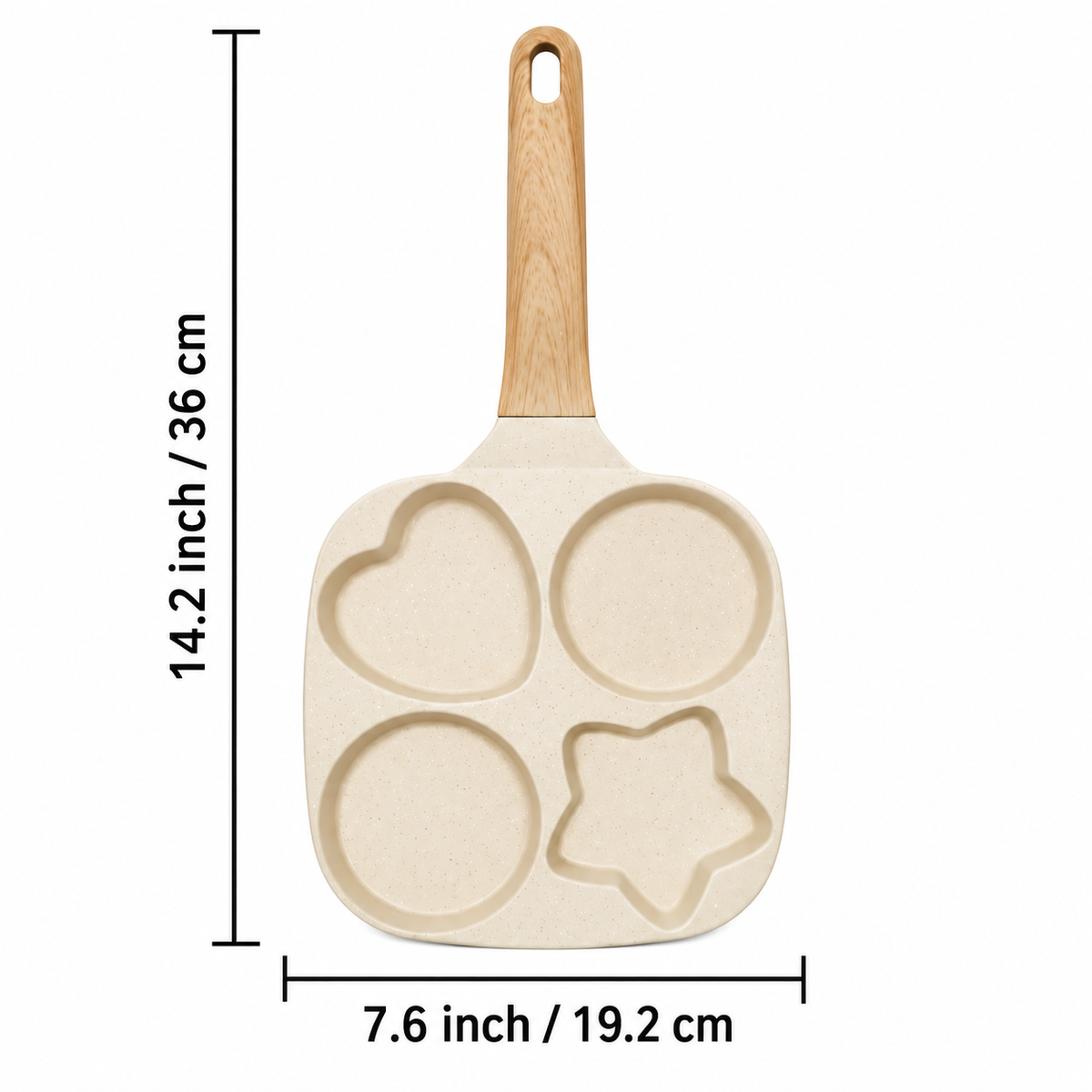 Heart & Star Shape Fry Pan – Fun Breakfast & Egg Cooking Pan
