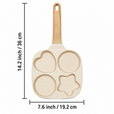 Heart & Star Shape Fry Pan – Fun Breakfast & Egg Cooking Pan