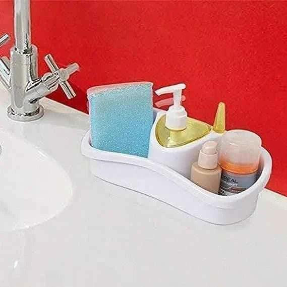 3 in 1 Dish Soap Dispenser with Sponge Holder