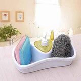 3-in-1 Dish Soap Dispenser with Sponge Holder