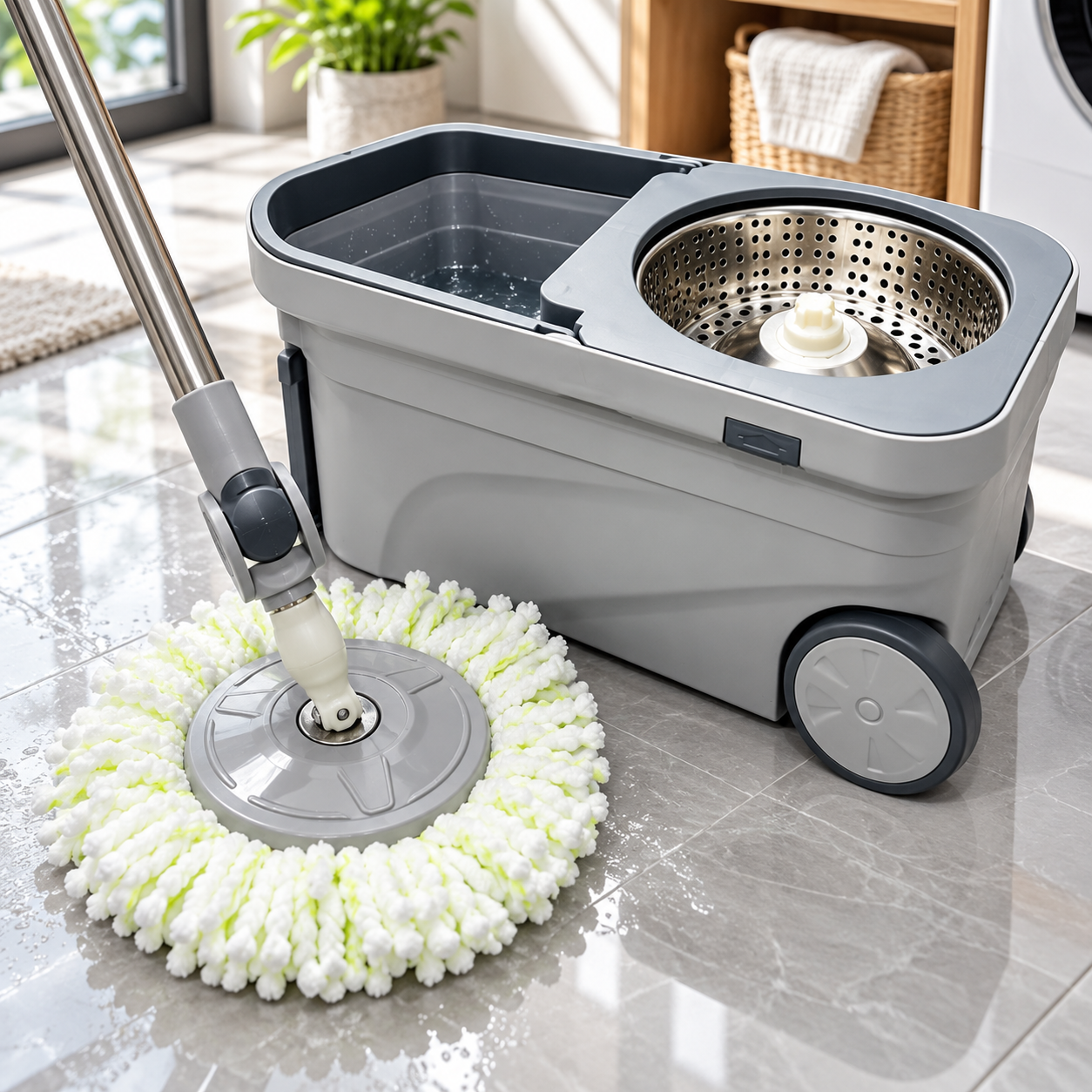 Spin Mop for Easy Floor Cleaning & Everyday Home Use
