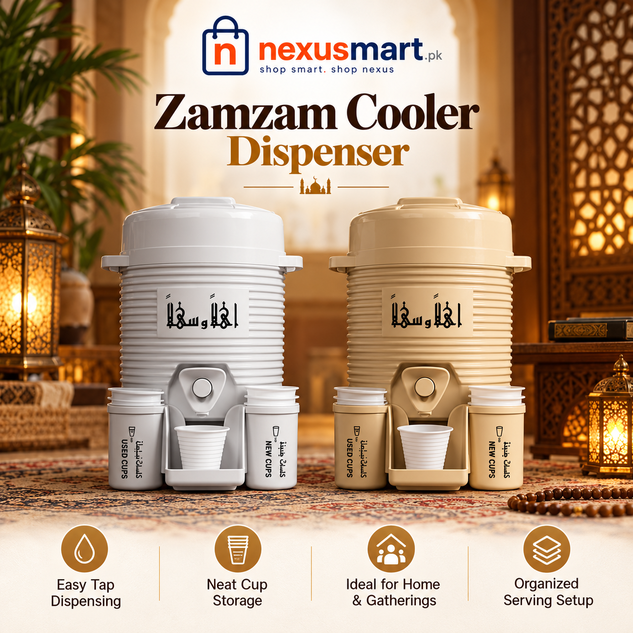 Zamzam Water Cooler Dispenser for Home & Gatherings