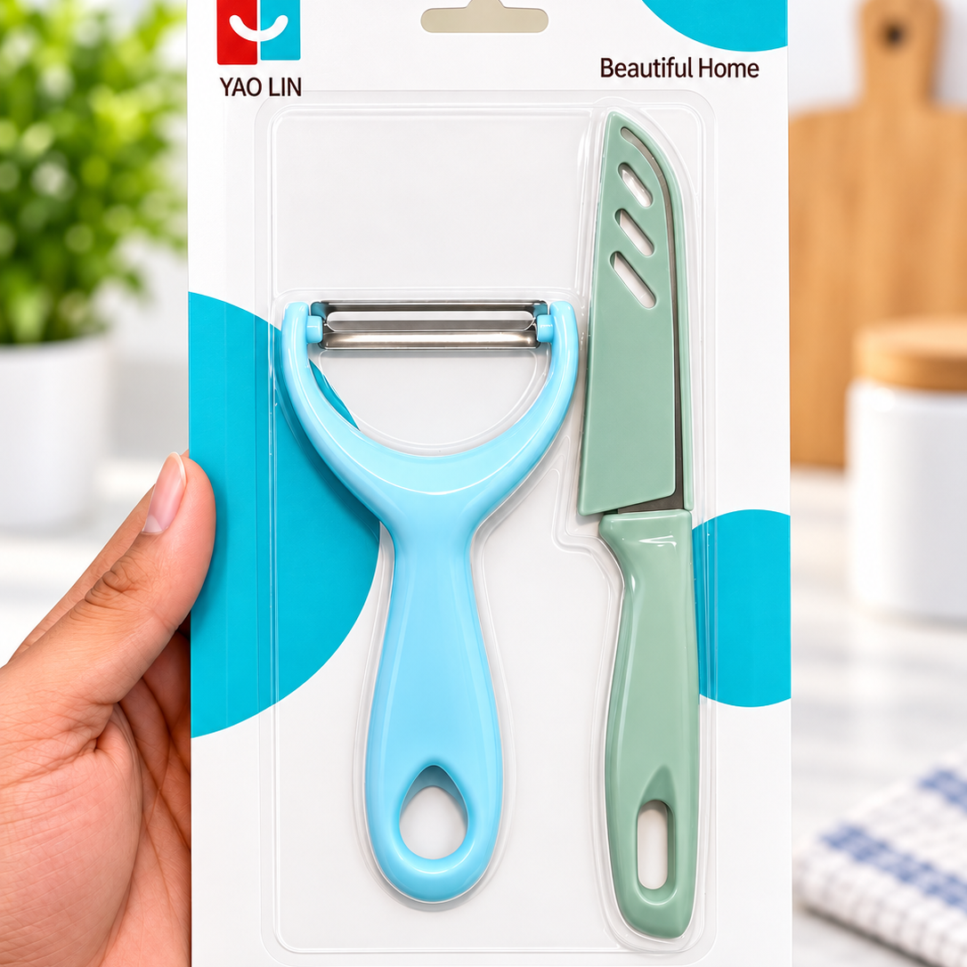 2-Piece Stainless Steel Vegetable Peeler Set – Kitchen Peeling Tools