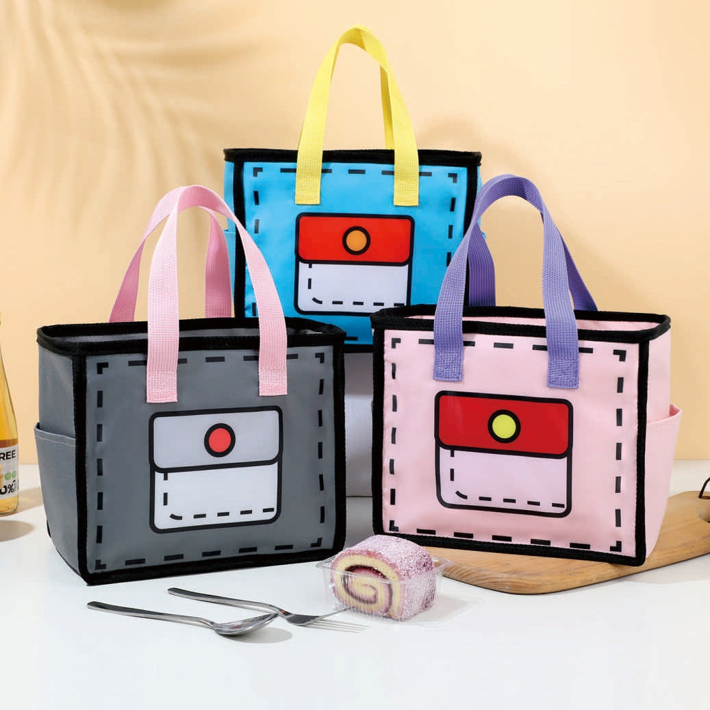 3D Cartoon Oxford Lunch Bag Insulated Nexusmart product image - Nexusmart Pakistan