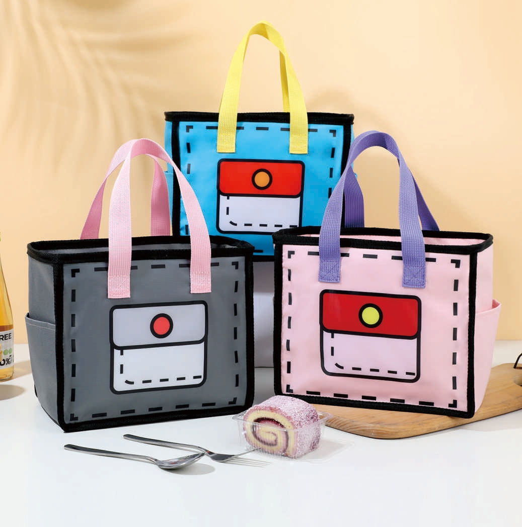 3D Cartoon Oxford Lunch Bag Insulated Nexusmart product image - Nexusmart Pakistan