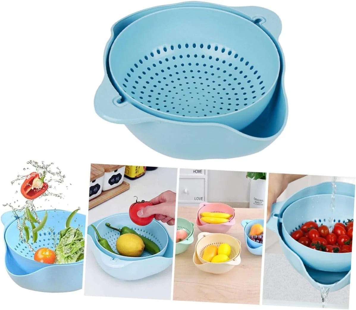 Multipurpose Drainage Bowl Kitchen & Cooking product image - Nexusmart Pakistan